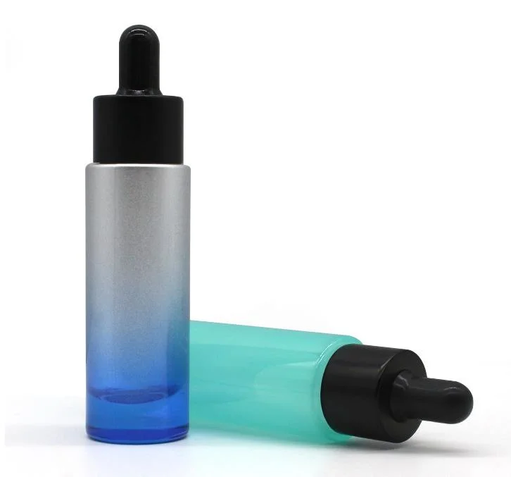 Serum Packaging Skincare Bottle Glass Packaging with Black Dropper