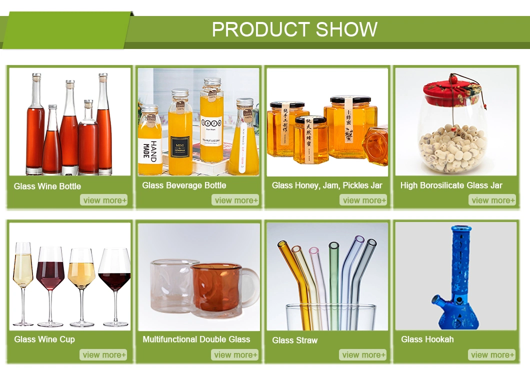 China Glass Bottle Manufacturer for Water/Beverage/Milk Tea/Juice/Oil/Vine/Brandy/Beer/Whisky/Vokda