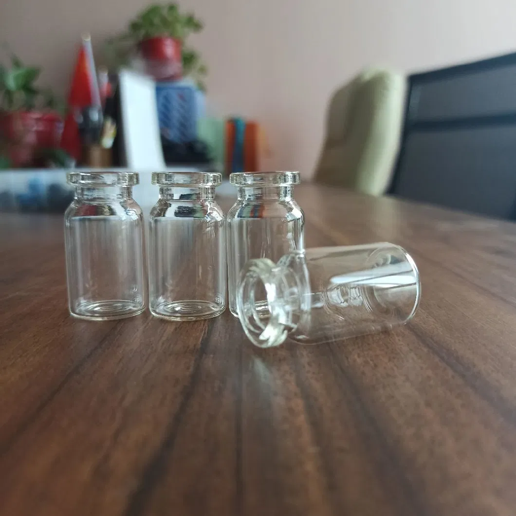 10ml Amber Tubular Glass Vial for Pharmaceutical Packing