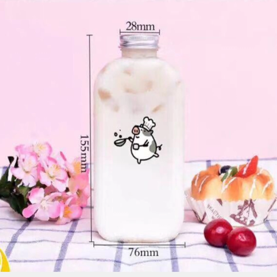 350ml 500ml Milk Tea Plastic Bottles for Juice Boba