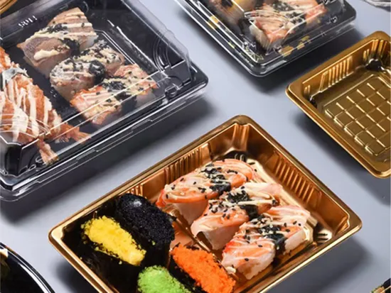 PET disposable plastic takeaway food containers