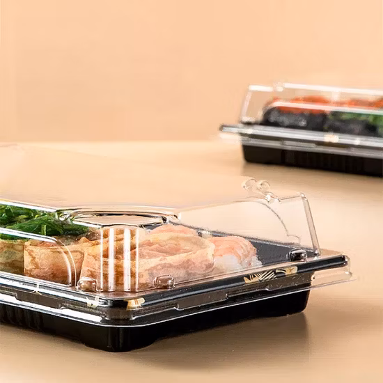 PET disposable plastic takeaway food containers