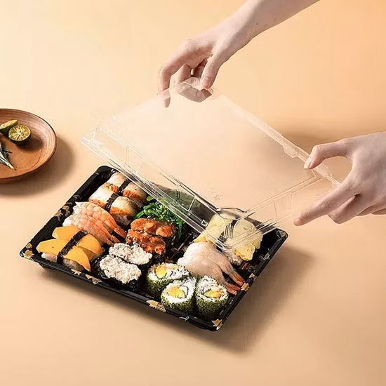 PET disposable plastic takeaway food containers