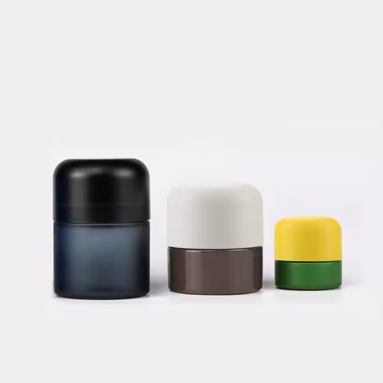 Label Printing 50ml 70ml 110ml 150ml 220ml Glass Container Frosted Child Proof Resistant Flower Glass Jars with CRC Cap