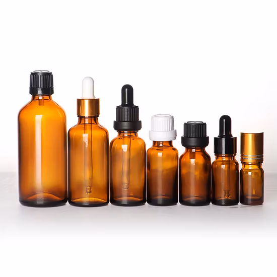 3ml 10ml Gradient Green Glass Essential Oil Dropper Bottle