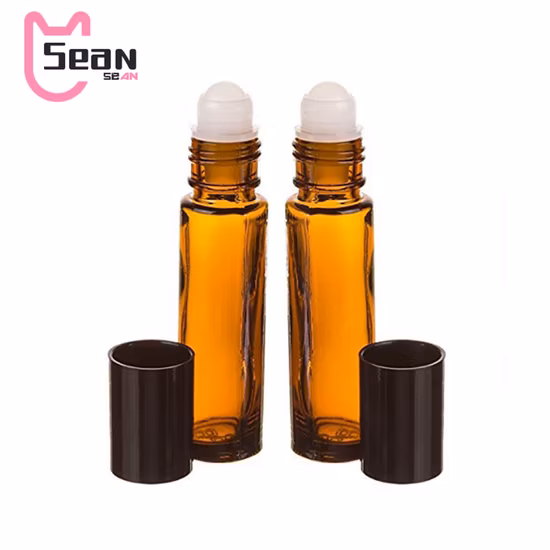 5 10ml Hot Sale Small Roll on Bottle 3ml for Sample Essential Oil Bottles Roll on Glass Roll on Bottle