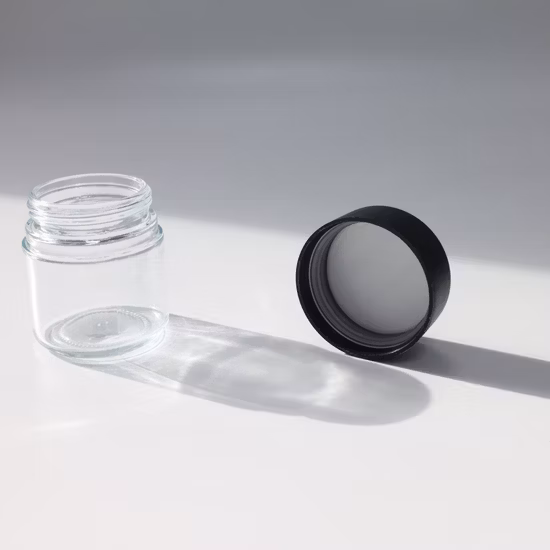 Wholesale 70ml 90ml 110ml 180ml Child Resistant Glass Jar with Child Proof Lid for Capsule