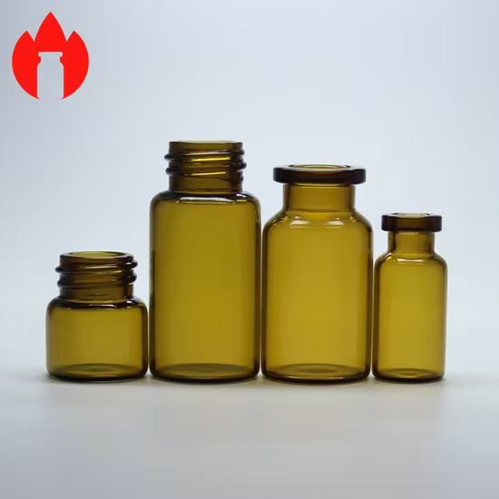 2ml 3ml 8ml 10ml 30ml 50ml 100ml Clear or Amber Tubular or Moulded Medical or Cosmetic Small Mini Glass Bottle Vial