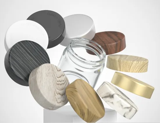 Cream Glass Jar with Lids Glass Jar Child Proof